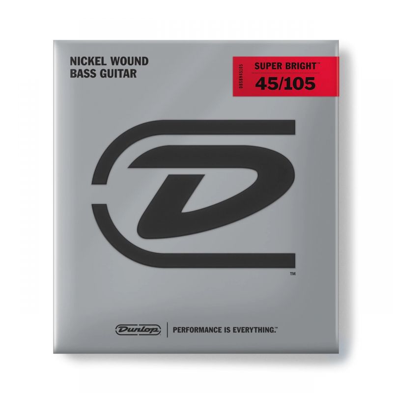 Набір струн DUNLOP DBSBN45105 SUPER BRIGHT NICKEL (45-105)